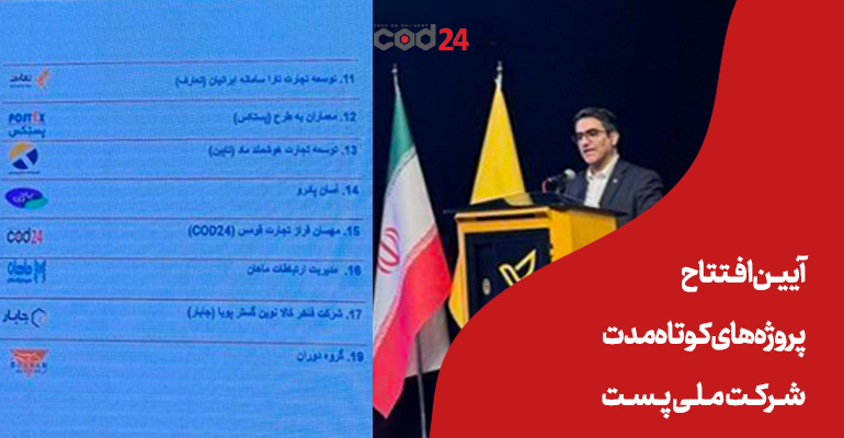 افتتاح، شرکت ملی پست